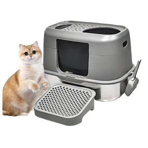 China Waterproof Pet Hair Resistance Smart Litter Box Automatic Cleaning on sale