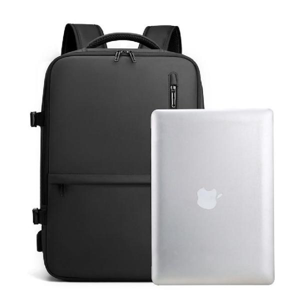 Buy Expandable Mens Business Laptop Backpack With USB Charging at wholesale prices