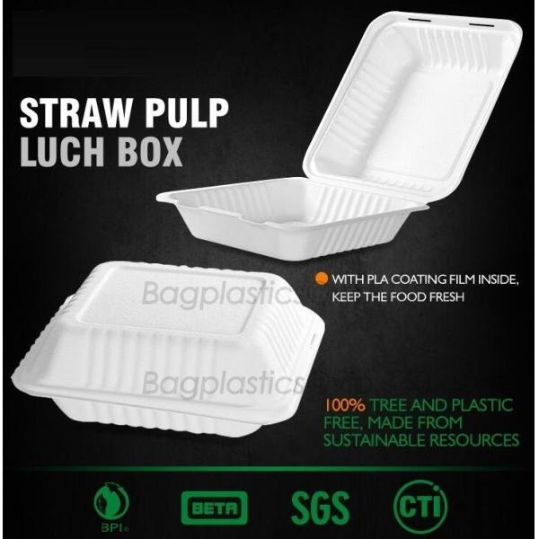 Buy disposable takeout box for lunch, carry out container, meal prep food container Pla lunch box at wholesale prices