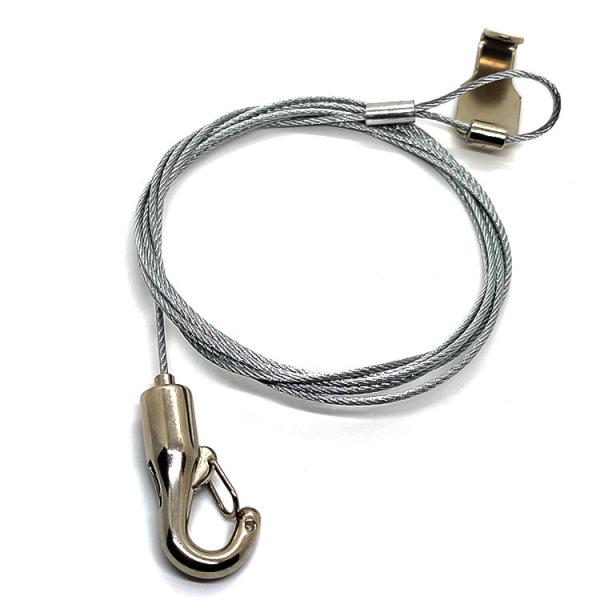 Gallery Hanging System Track Accessory Cable Gripper Snap Hook For Sign Hanging