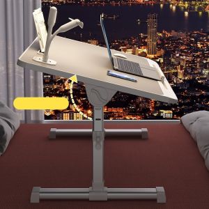 Versatile and Space-saving Black/White/Silver Manual Height Adjustable Desk for