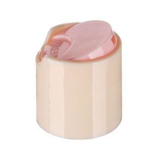 24/410 Off - White PP Plastic Press - To - Open Flip Top Cap For Cosmetic