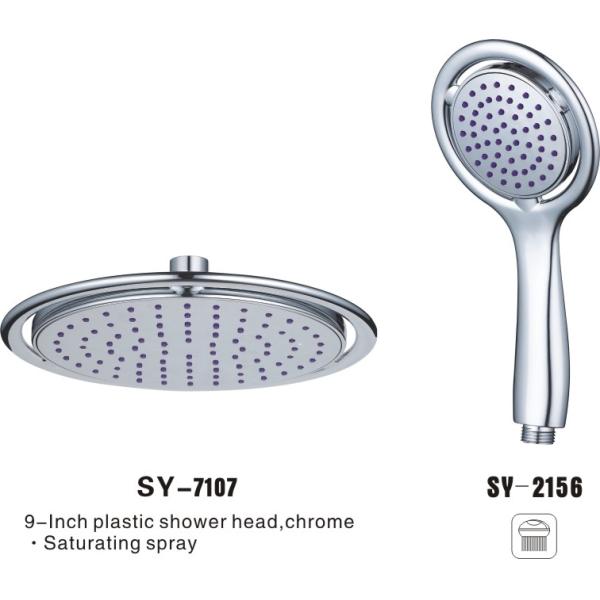 SY-7107 Double Face Chromeplated Shower Head