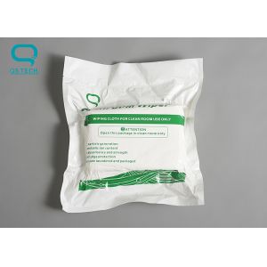 Medical Polyester Long Fiber Braided Clean Room Wipes Dust Free