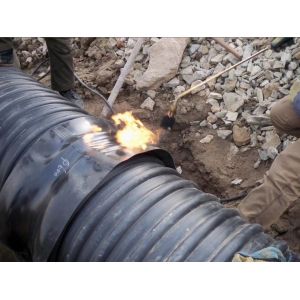 Pre Insulation Pipe Joints PE Ageing Resistant Heat Shrinkable Tape