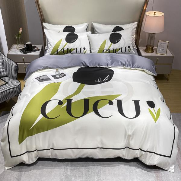 Wedding Four-piece Kit 100% Polyester 3D Printed Luxury King Size Bedding Set for Your