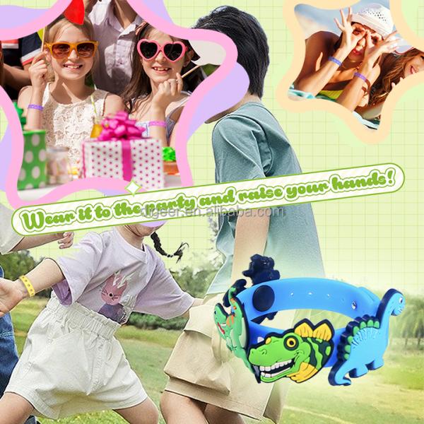 Colorful Silicone Wristband Adjustable Bracelet for Charms and Wrist Strap Shoes