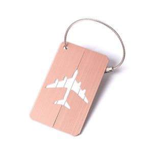 Travel Luggage Stainless Steel Metal Card Aluminium Baggage Suitcase Bag Name