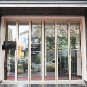 China Aluminum 2500mm 1.5mm Slim Profile Bifold Doors on sale