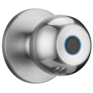 Encoder Card Handle Door Lock Digital Door Lock Knob Silver With Electric Power