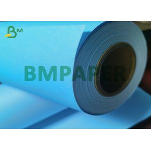 80g Two Sides Blue Printing Drawing CAD Plotter Tracing Paper In Roll