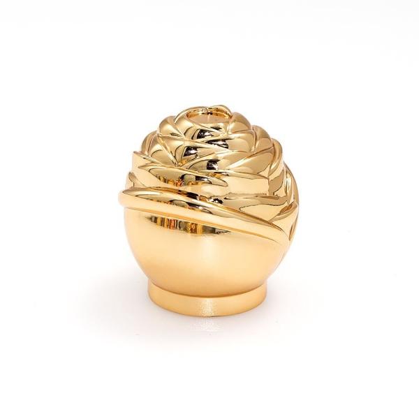 Buy Custom Perfume Cap Gold-Encrusted  Luxury Cosmetic Packaging Environmental Friendly at wholesale prices