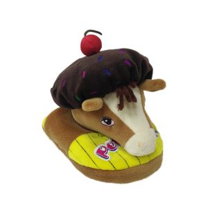 Yellow Dairy Cow Soft Plush Stuffed Animal Modeling Plush Flip Flop