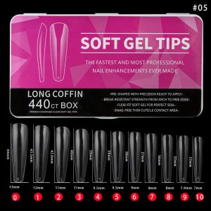 Wholesale High Quality Extension Matte Nail Tip More Styles Full Cover Soft Gel