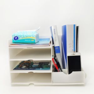 Leiser Corrugated Plastic Display HD File Shelf Cardboard