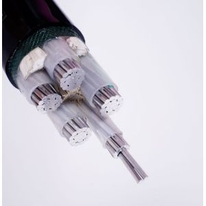 Black Aluminum 5 Core YJLV Underground Electrical Cable IEC60502