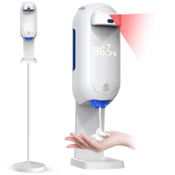 Buy Intelligent 1.1L Automatic Soap Dispensers With Forehead Thermometer at wholesale prices