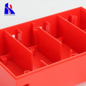 Red Medical Plastic Injection Molding Parts Nylon 11 2316 Steel