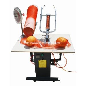 China Double Pneumatic Mesh Bag Clipping Machine on sale