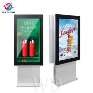 High Brightness Dual Sided Outdoor LCD Digital Signage 43" 55" Two Screens 2500
