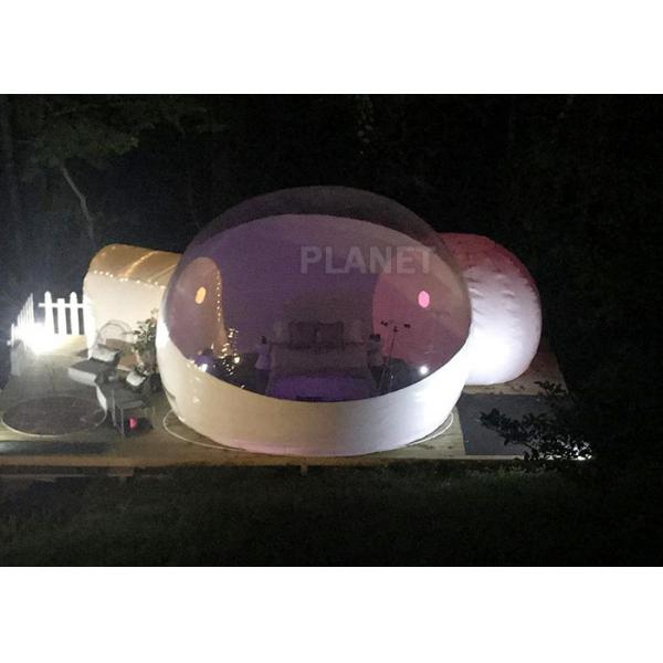 Buy Advertising Inflatable Bubble Ball Two Tunnel , Giant Bubble Tent House at wholesale prices