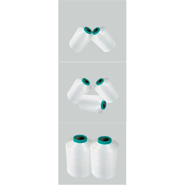 White Color 100D / 36F Polyester DTY Yarn HIM / SIM / NIM For Knitting