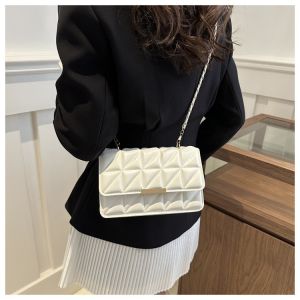 SIMPLE SOLID COLOR SINGLE SHOULDER CROSSBODY BAG CHAIN BAG SPRING/SUMMER NEW