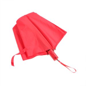 Red Two Foldable Ladies Folding Umbrellas , Promotional Designer Folding