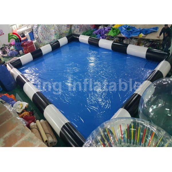 Commercial Blue Inflatable Swimming Pool For Adults Fun With CE Blower