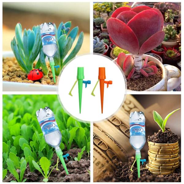 OEM 13.5x3cm PP Flower Watering Plants Instruments Spikes Taper