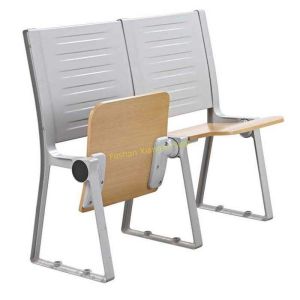 Armless Waiting Room College Classroom Furniture / Floor Mounted Fold Up Chairs