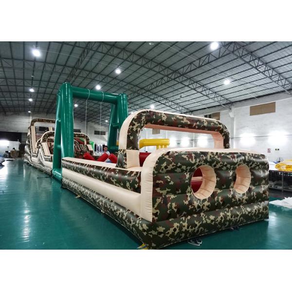 Inflatable Boot Camp Obstacle Course Challenge / Outdoor Inflatable Obstacle