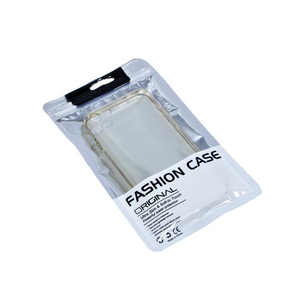 Custom Logo Silver Aluminum foil cable case packaging zipper bags for iPhone case packaging