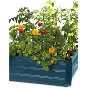 Farmhouse 80x30cm Raised Metal Garden Bed For Flower