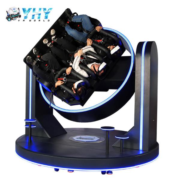 3 Players 1080 Degree 9D VR Simulator Virtual Reality Roller Coaster Game