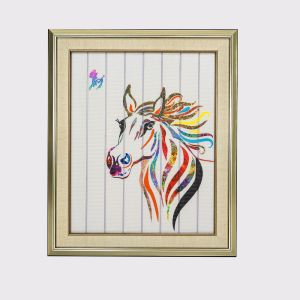 China Chinese Zodiac Painting Twelve Animals Horse Home Decor Ribbon Painting Framed Art Decorative Wall Hangings on sale