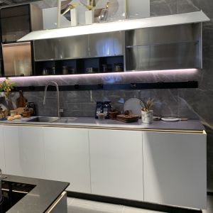 304 Stainless Steel Hotel Furniture Integral Hotel Kitchen Cabinets