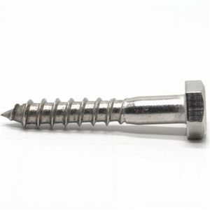 304 Stainless Steel Outer Hexagonal Wooden Tooth Screw Din571 Galvanized