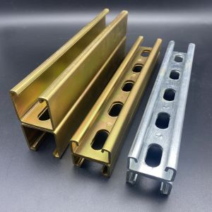 Quality Zinc Plated 3m 6m Spot Welding Double Unistrut Channel for sale
