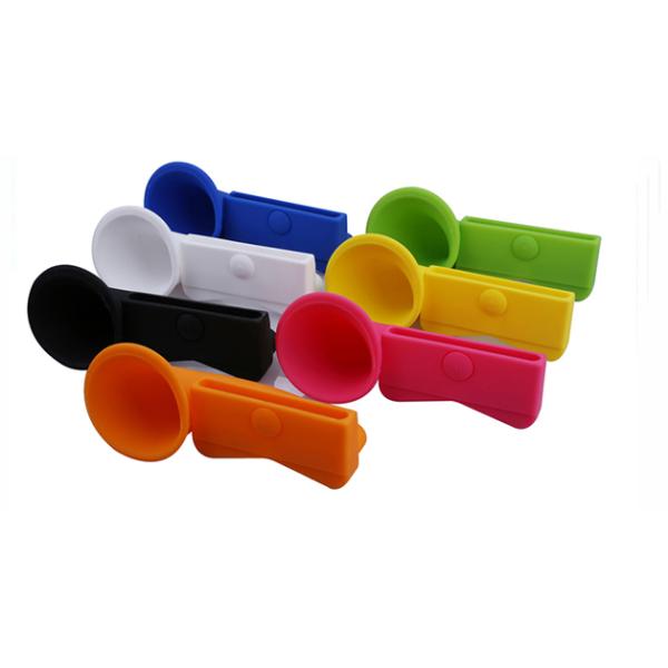 silicone horn speaker for iphone 6 ,cute shape silicone mobile phone speakers