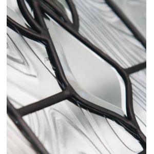 triple glass panel for windows with patina caming