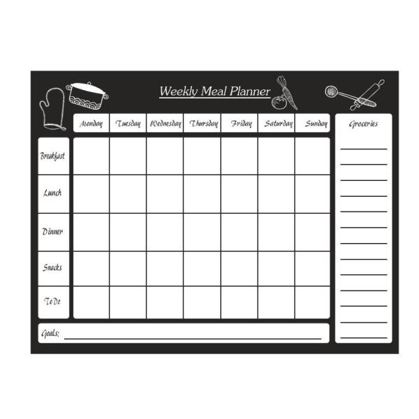 Buy Dry Erase Magnetic Weekly Meal Planner Calendar For Fridge at wholesale prices