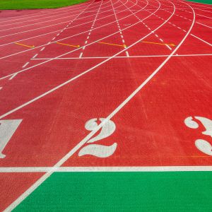 Professional 13mm Thickness Sandwich Synthetic Rubber Running Track Cement