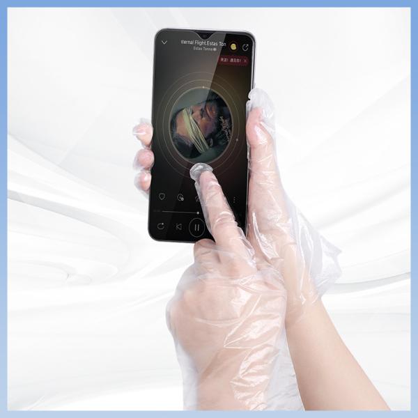 Non Irritating Harmless Transparent PE Disposable Gloves Poly Food Service