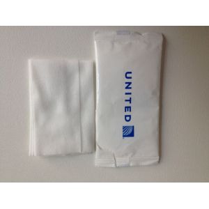 disposable individual packed customized airlines wet paper tissue