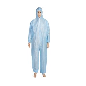 China Hospital Microporous Disposable Protective Clothing with Hood on sale