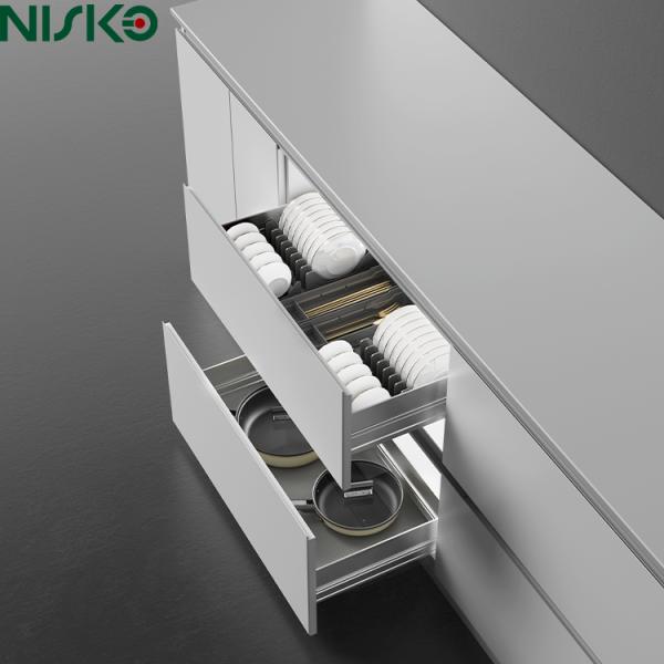 Buy Multipurpose Pull out Basket Cabinet Drawer Cutlery Tray Drawer Organizer at wholesale prices