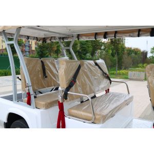 New Energy Lithium Battery Electric White Convertible Sightseeing Car Suitable