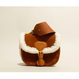 Polyester Lining Female Crossbody Bag With Wide Shoulder Strap