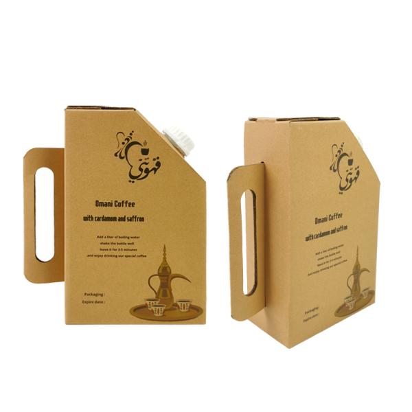 Buy 1L/2L/3L/5L Drink Bag Disposable Handle Coffee Bib Bag in Box Wine With Valve Coffee Box Dispenser at wholesale prices